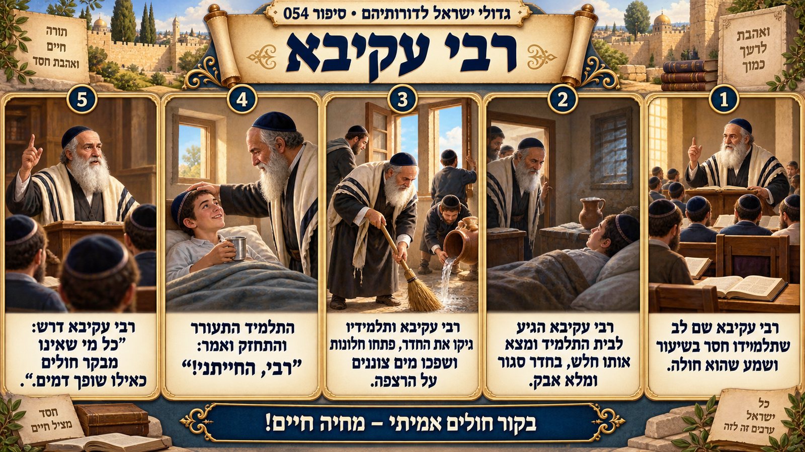 תמונת סיכום — רבי עקיבא: רבי עקיבא